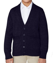 Load image into Gallery viewer, BOYS ANTI-PILL V-NECK CARDIGAN SWEATER