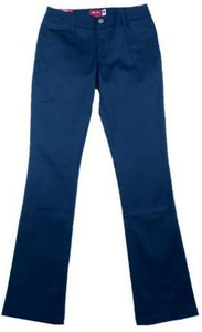 JUNIORS MID RISE STRETCH STRAIGHT LEG PANT