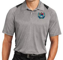 Load image into Gallery viewer, MENS HEATHER COLORBLOCK CONTENDER POLO W/LOGO