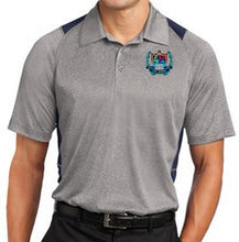Load image into Gallery viewer, MENS HEATHER COLORBLOCK CONTENDER POLO W/LOGO