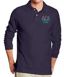 UNISEX ADULT LONG SLEEVE POLO W/ LOGO - SEC