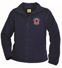 Load image into Gallery viewer, UNISEX YOUTH ZIP FRONT FLEECE JACKET W/LOGO