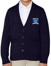 Load image into Gallery viewer, UNISEX YOUTH CARDIGAN SWEATER W/LOGO